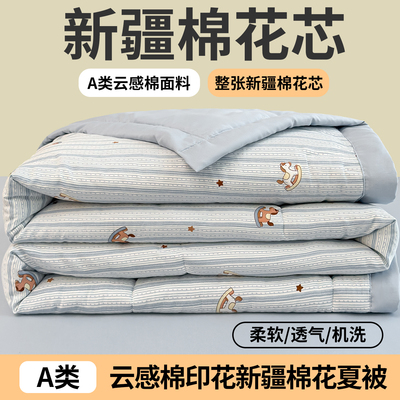 夏凉被a类母婴级春秋薄款儿童被子200x230cm可机洗空调被2026新款