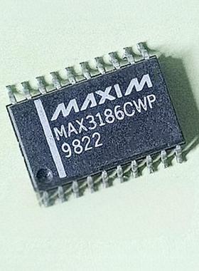 MAX3186CWP SOP-20封装 RS-232串行端口调制解调器 正品保证