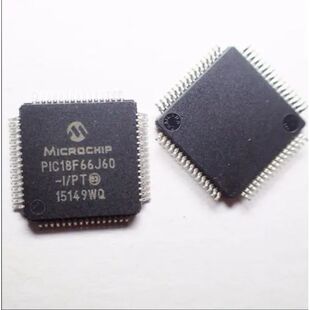 PIC18F66J60-I/PT 8位微控制器 -MCU 封装QFP64  全新原装IC