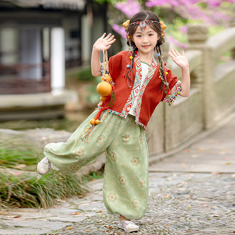 女童新中式国风汉服套装
