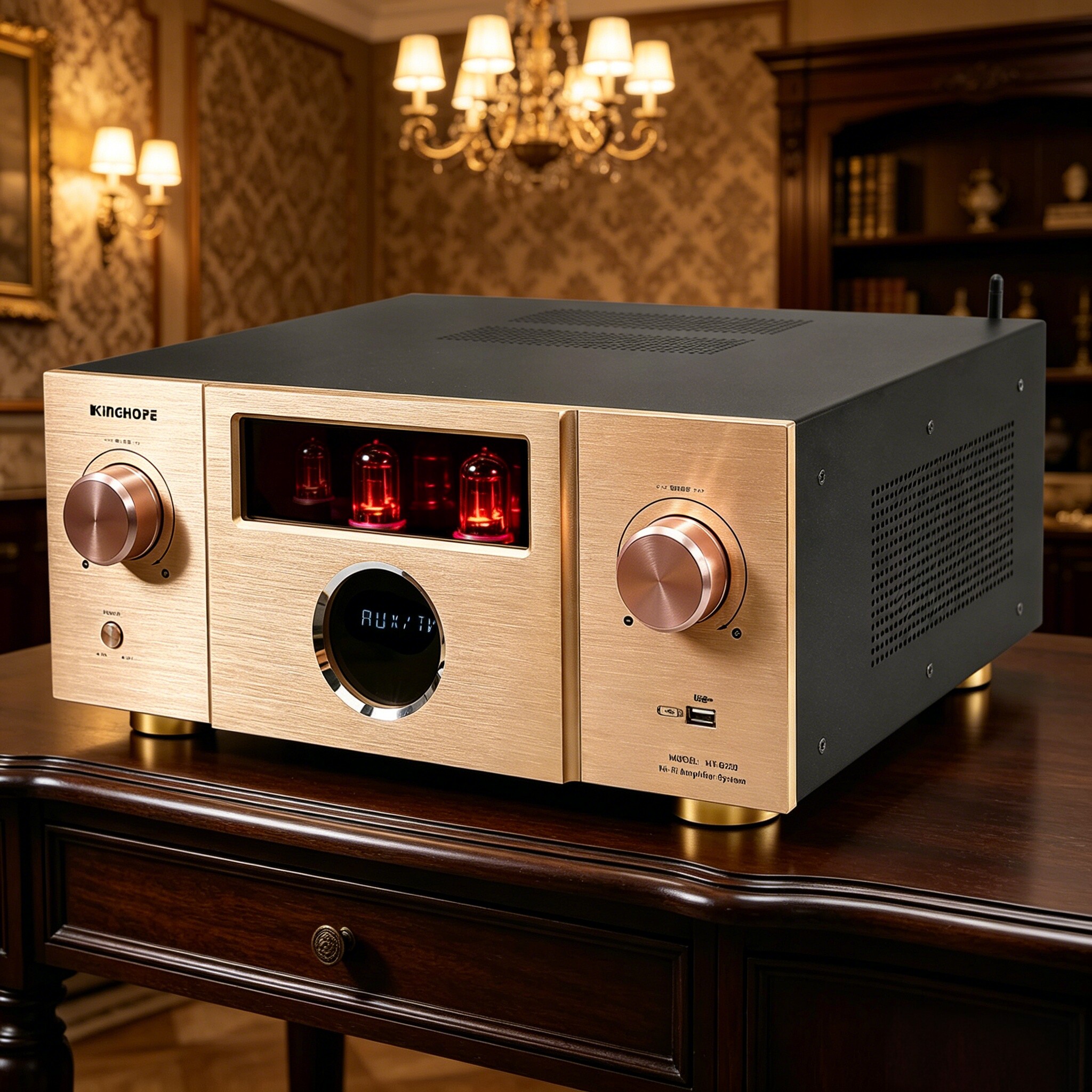 KingHope君豪概念6220HIFI发烧级胆机电子管U盘蓝牙功放机大功率
