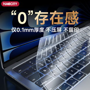 适用macbookair键盘膜苹果13.6寸pro键盘贴Mac电脑m5笔记本neo快捷键15透明TPU功能14超薄16寸全覆盖M4防尘膜