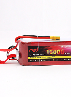 Red红牌16000mah 6S 高倍率农用植保吊运测绘锂电池