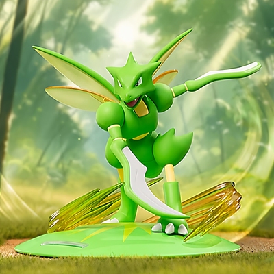 宝可梦飞天螳螂耿鬼手办潮玩摆件