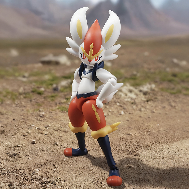 布鲁可宝可梦闪焰王牌模型手办