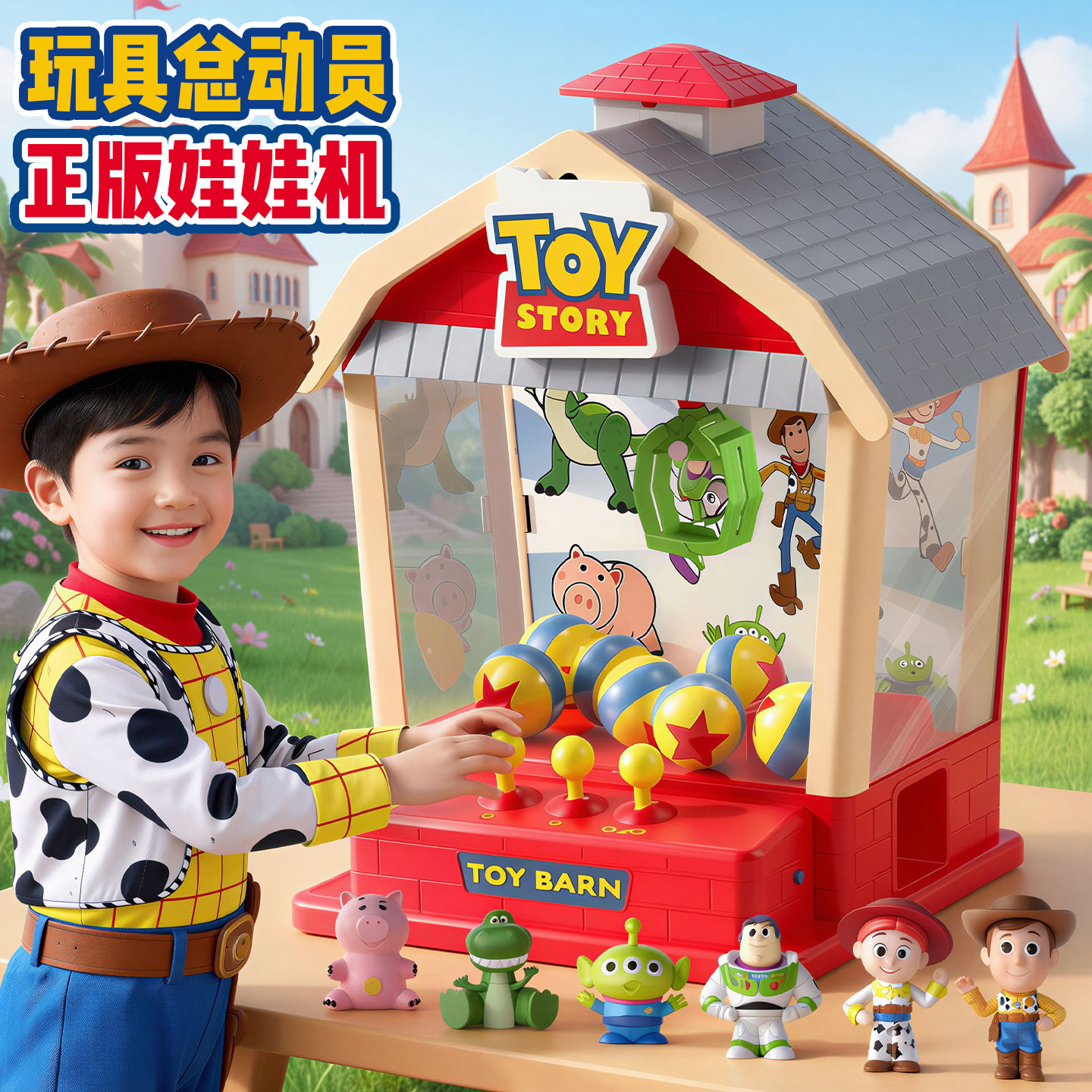 山姆抓娃娃机迪士尼玩具总动员图片