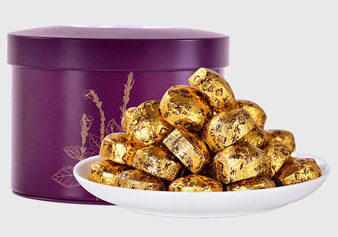 天福茗茶糯香普洱小沱茶云南茶叶普洱熟茶小粒装250g