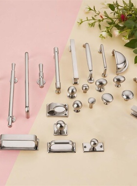 现代简约镍拉丝抽屉柜门拉手银色哑光家具橱柜子欧式抽屉五金把手