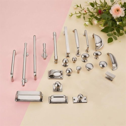 现代简约镍拉丝抽屉柜门把手