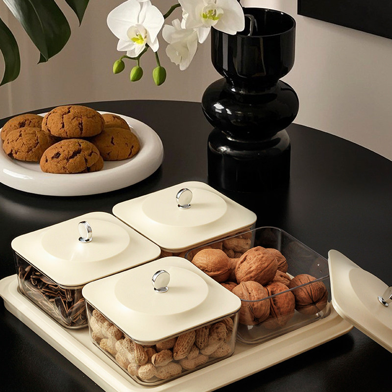 南亨干果盘家用客厅糖果收纳盒茶几坚果轻奢水果盘零食摆放盘果盘