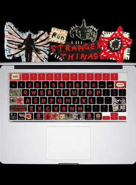 适用MacBook硅胶m2键盘膜pro13保护air苹果笔记本3电脑m4怪奇物语