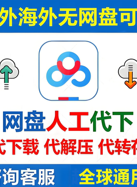 百度网盘代下载人工服务文件海外国外快速百度云盘高速下载发邮箱