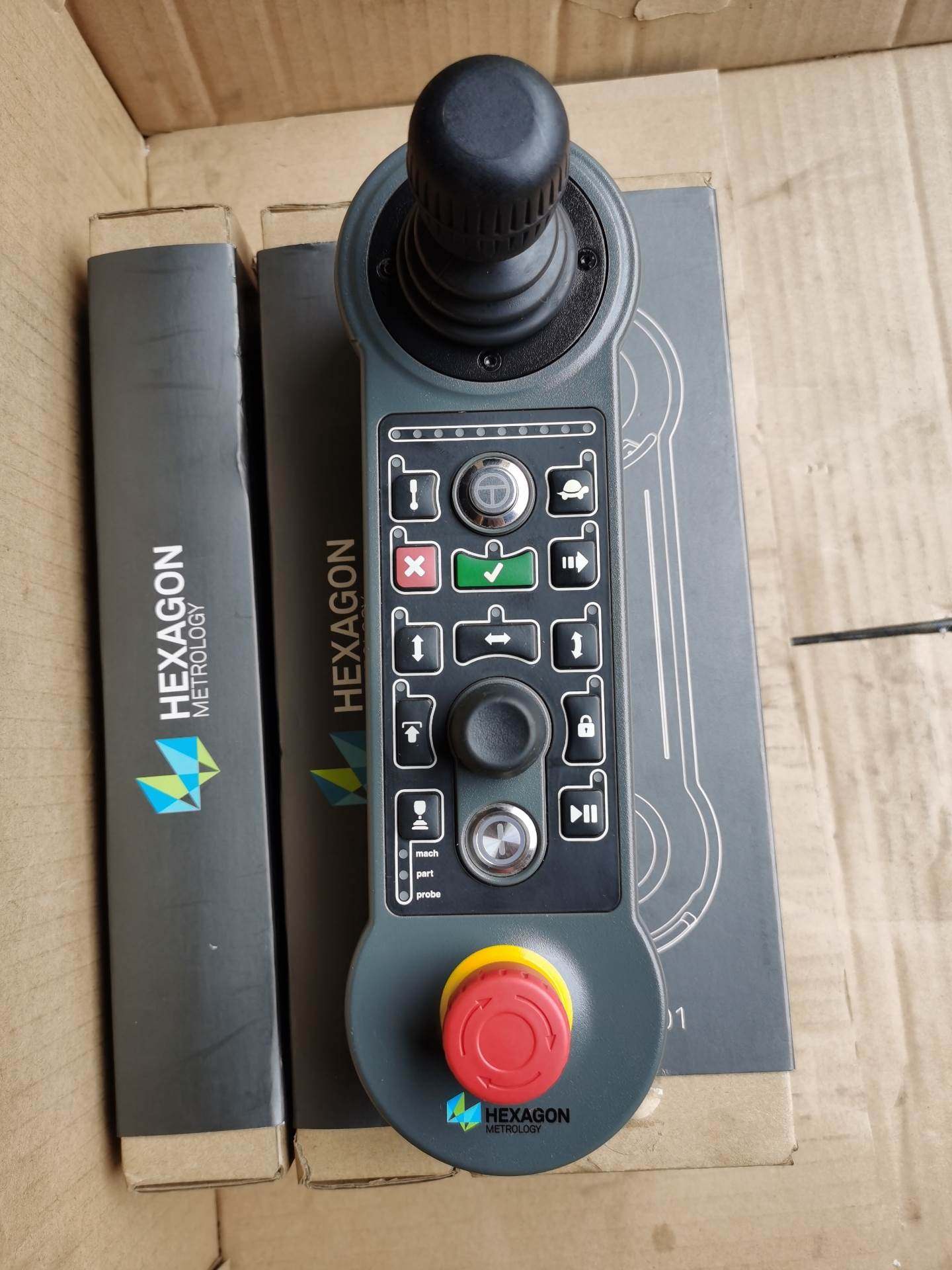 海克斯康三坐标操作盒手柄njb001加底座!成色好全原装拍前请询询