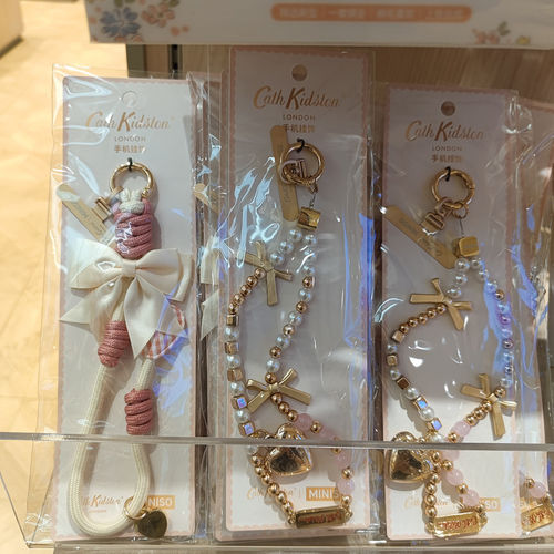【MINISO】名创优品CathKidston花园工坊系列手机挂饰蝴蝶结轻奢