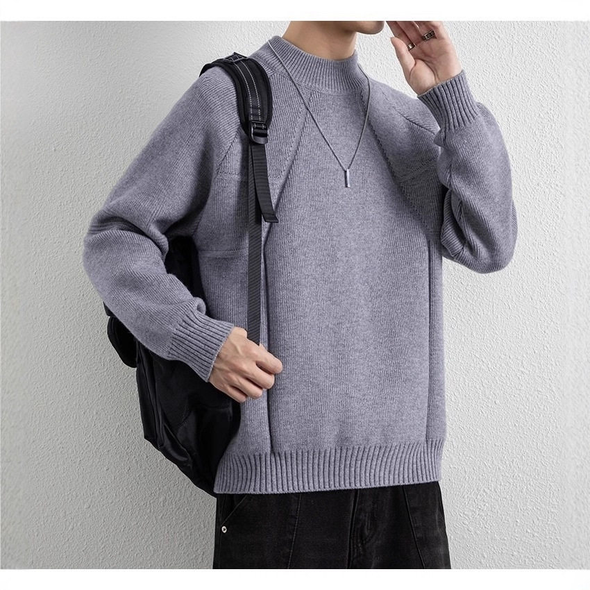 严选男秋冬季新款半高领毛衣男生内搭毛线衣青年加绒保暖针织衫,男装,针织衫/毛衣,淘宝优惠券,粉丝福利购,淘宝优惠卷