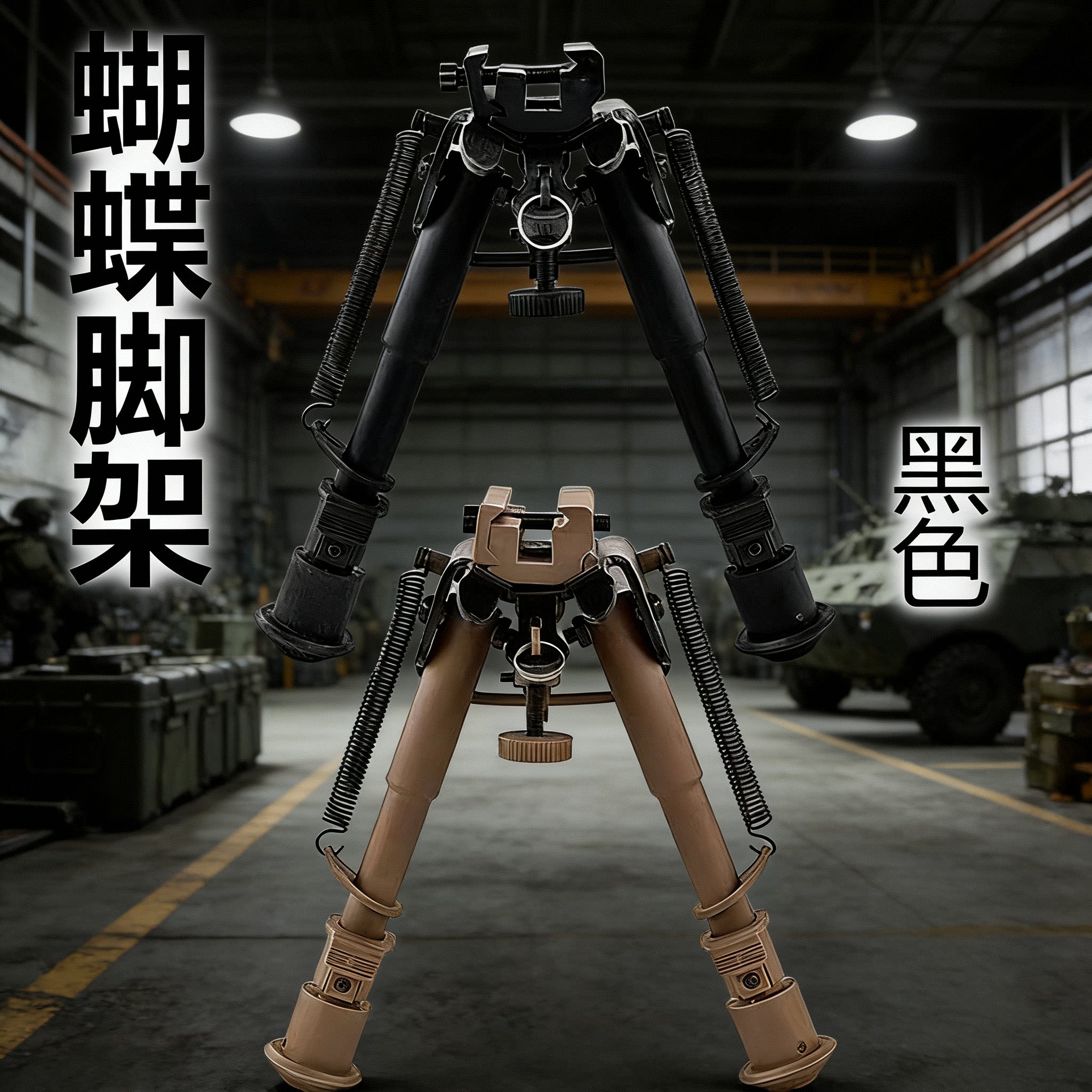 合金伸缩蝴蝶吃鸡狙击玩具枪支架