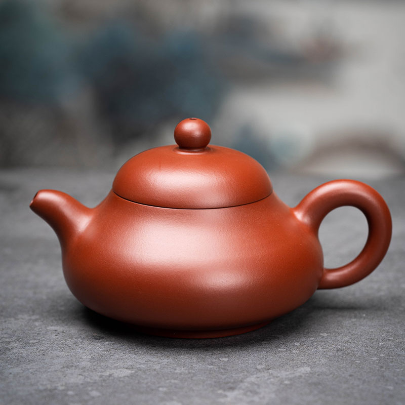 宜兴纯手工紫砂壶大红袍玉乳壶