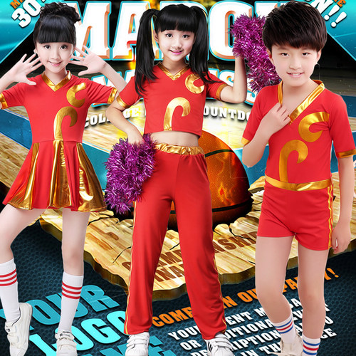 男女款啦啦队演出服新款厂家直销