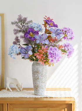 法式花束客厅插花花瓶花艺