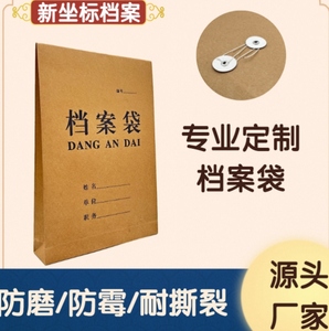 220克a4牛皮纸加厚档案袋资料文件袋招投标袋可定做蓝字款50只装
