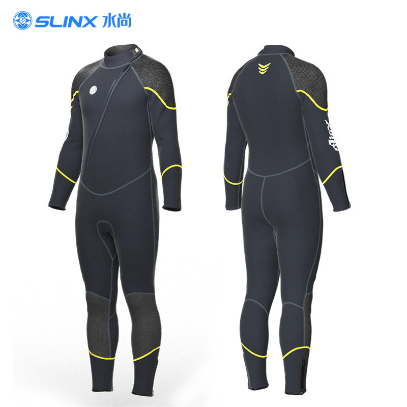 3MM男女前开潜水服连体涉水救援保暖冲浪服5MM深浮潜湿式大码泳衣
