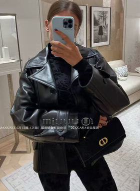 日娜高奢 20XXASIA BUYER hus 25P新款小香风黑色皮衣外套2