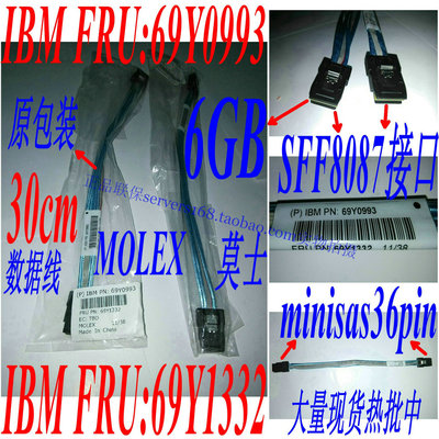 molex 全新原装 Mini SAS线 SFF-8087转minisas 数据线 阵列卡线