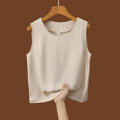 内搭无袖 上衣宽松遮肚西装 打底衫 圆领简约吊带背心女2026新款 春季