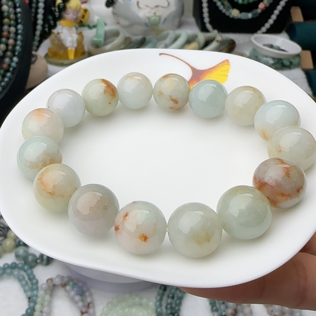 翡翠特色洒金手串卡13