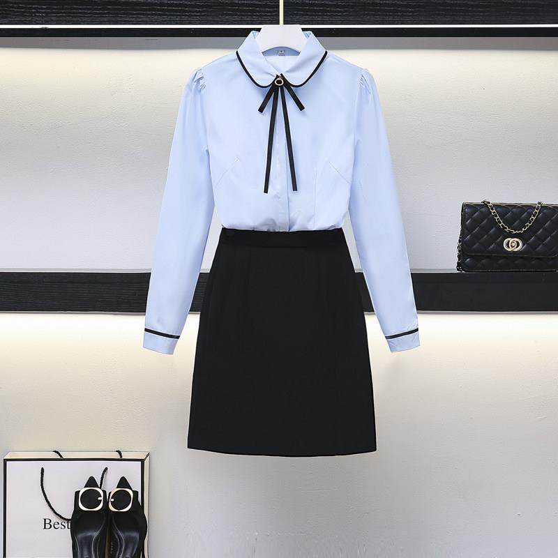 工作服女职业装气质商务衬衫套裙教师公务员面试装女职业套装秋季