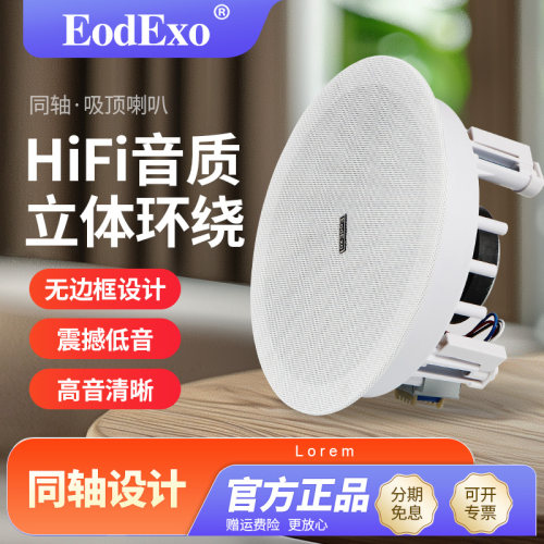 定压吸顶喇叭家用背景音乐EodExo
