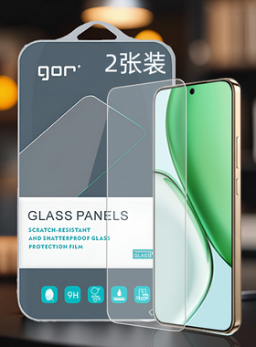 GOR适用honor荣耀X70手机X60非X40全X30半X10荧I屏x8c幕X7B电x9d话透明高清防指纹爆弧边钢化玻璃保护硬贴膜