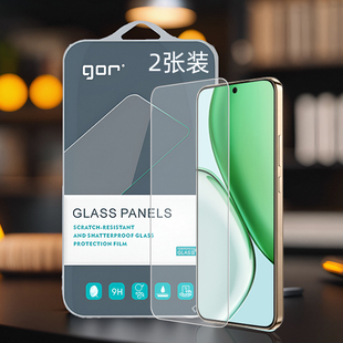 GOR适用honor荣耀X70手机X60非X40全X30半X10荧I屏x8c幕X7B电x9d话透明高清防指纹爆弧边钢化玻璃保护硬贴膜