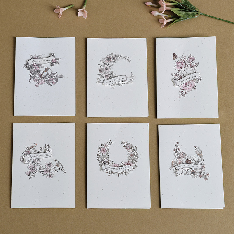 dreamday创意素描手绘风 母亲节祝福感谢贺卡留言小卡片mini-1824