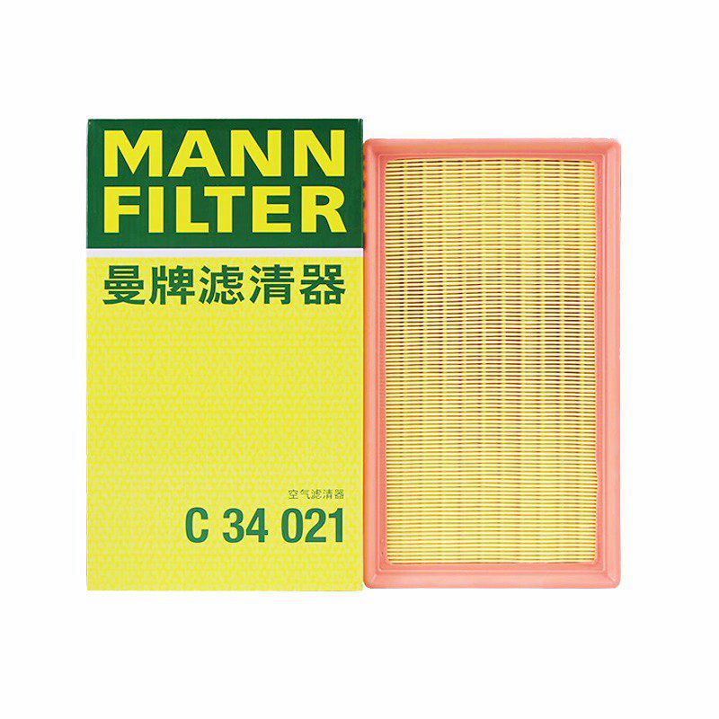 曼牌空气滤清器 空气滤芯格 空滤 C34021 适用于奔驰M254发动机