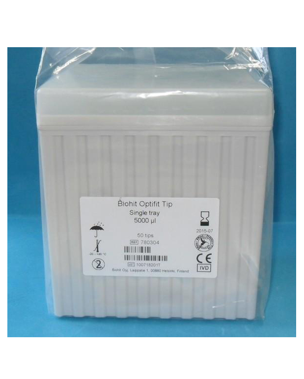 Biohit百得移液器5ml盒装移液器吸头赛多利斯进口枪头780304tip头