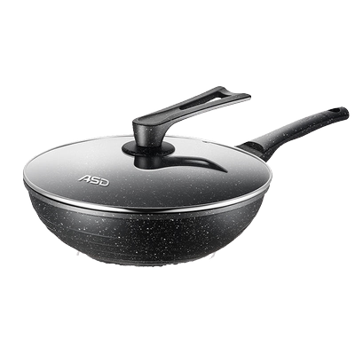 爱仕达超轻女生可掂无油烟炒锅