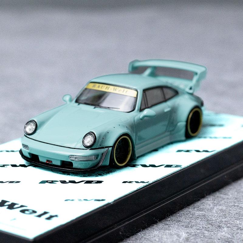 OEM 1:64 保时捷Porsche911 964 RWB 限量 合金汽车模型收藏