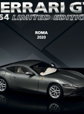 现货 TW 1:64 书中车 法拉利ROMA 2020 英文版 合金汽车模型
