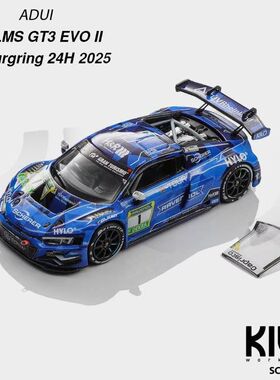 【现货】KILO WORKS 1:64 奥迪R8 LMS GT3 EVOII 1号车合金车模