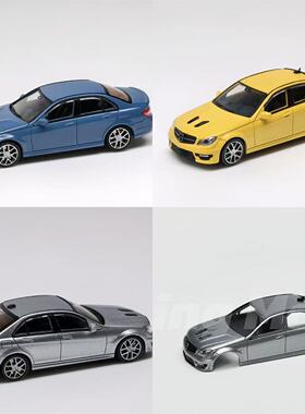 KING MODEL 1:64 奔驰 AMG C63 W204 507版本 合金汽车模型收藏