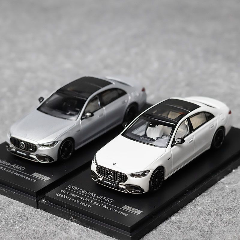 AR Box 1:64 奔驰 AMG S63 W223合金汽车模型 收藏 摆件