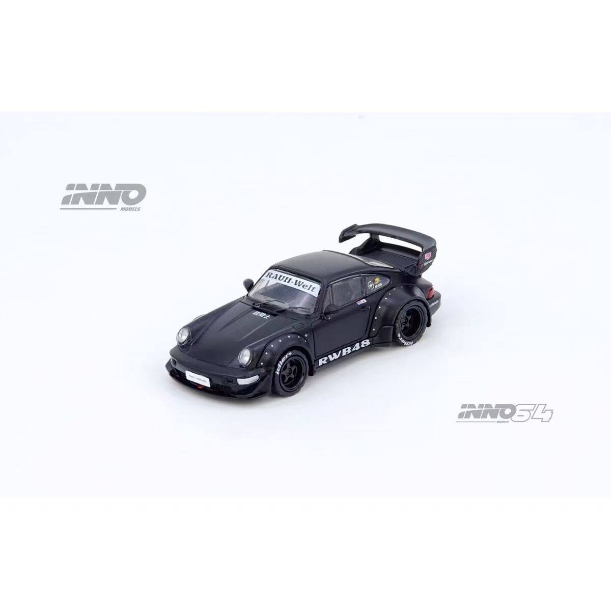 INNO 1:64 RWB 保时捷 964 Black Matt哑光黑 合金汽车模型
