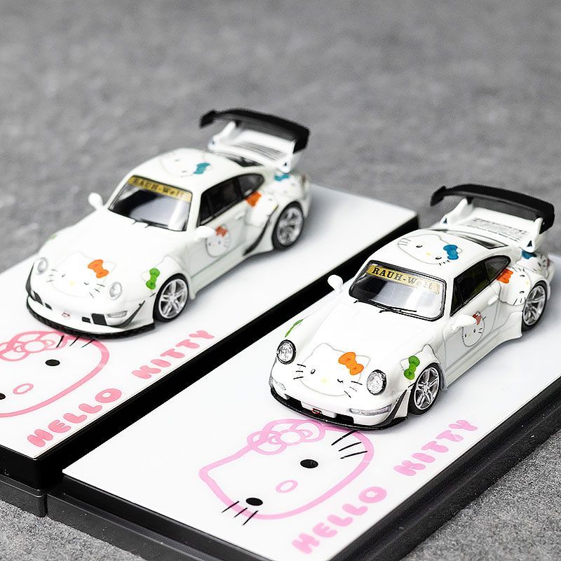 Flame 1:64 保时捷 夜光RWB 964 993  kitty  合金汽车模型