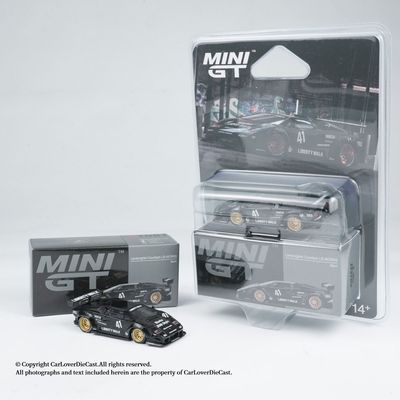 MINIGT 1:64 兰博基尼 康塔什 黑色Countach LB 合金车模 #1081