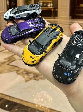 E model 1:64 兰博基尼 大牛 Aventador SVJ LP770-4 合金车模
