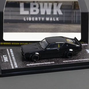 INNO 1:64 日产 SKYLINE 2000 GTR KPGC110 黑色 合金汽车模型