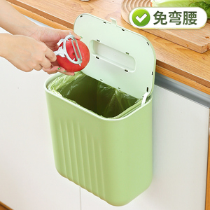 家用垃圾桶壁挂厨房垃圾桶锁味卫生间夹缝大号挂式垃圾桶带盖翻盖