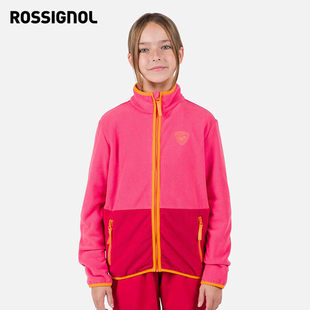 ROSSIGNOL金鸡儿童青少滑雪户外中间层保暖舒适内搭保暖抓绒上衣