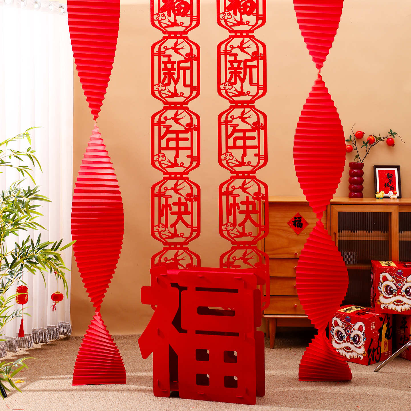 过年堆头灯笼挂件2026马年新年